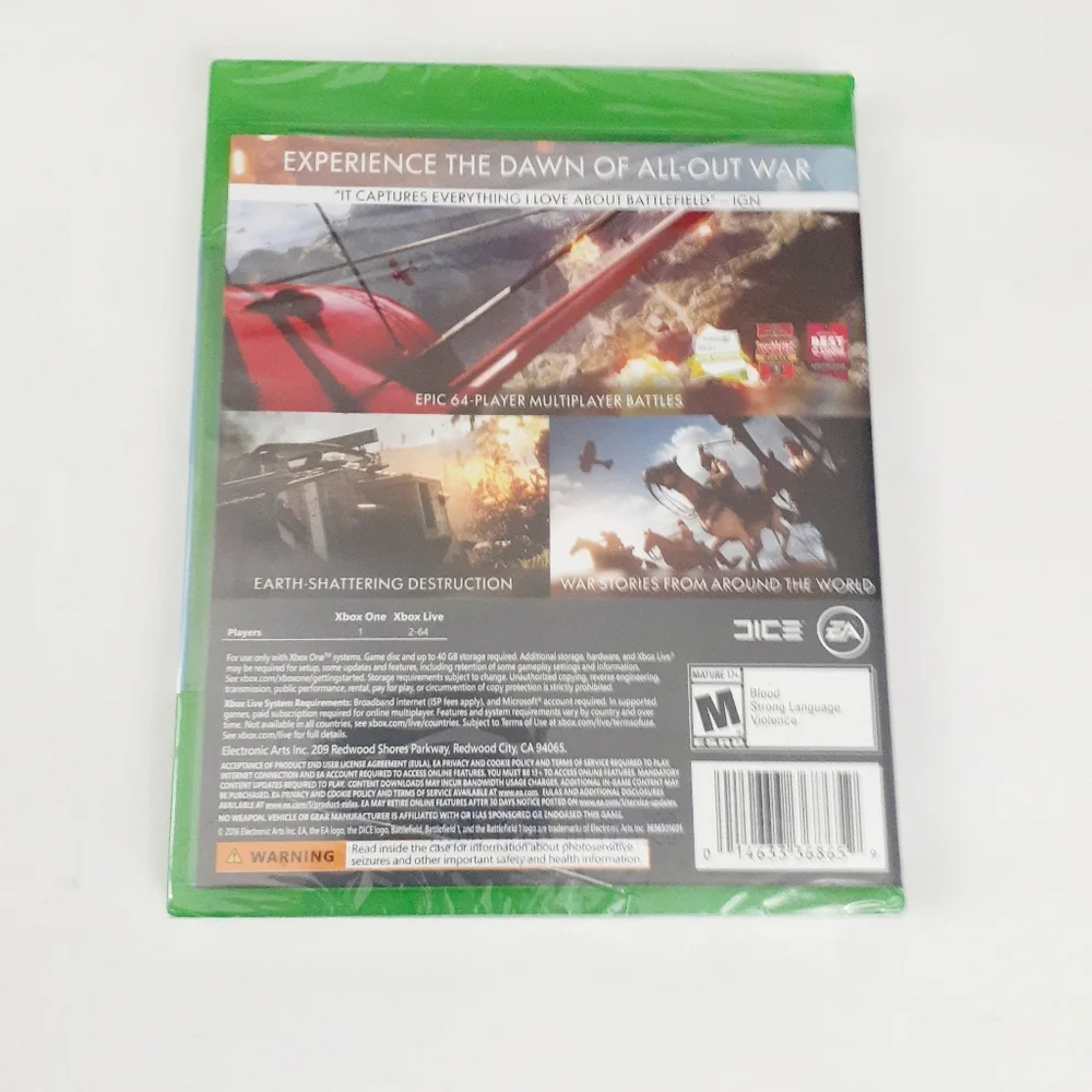 XBOX ONE Battlefield 1 Video Game